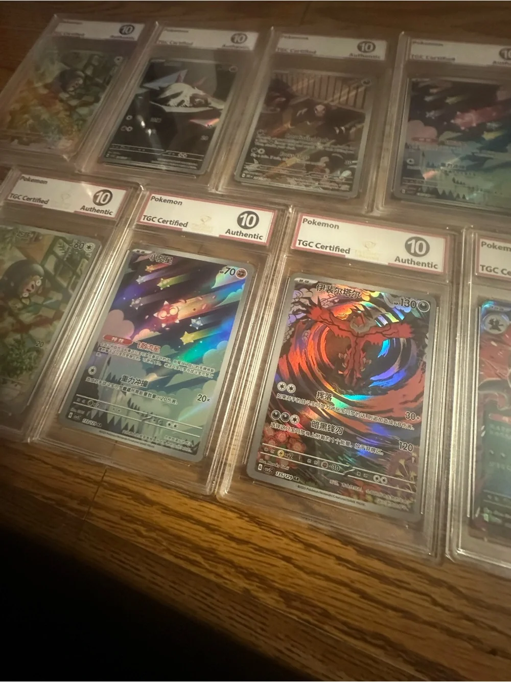 Pokemon Lot Of 11 TGC Certified Authentic Grade 10 Free Shipping china India mix